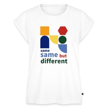 same same but different - Women’s Premium Organic Top - white - Front - AI Model Female 172 light (172cm)