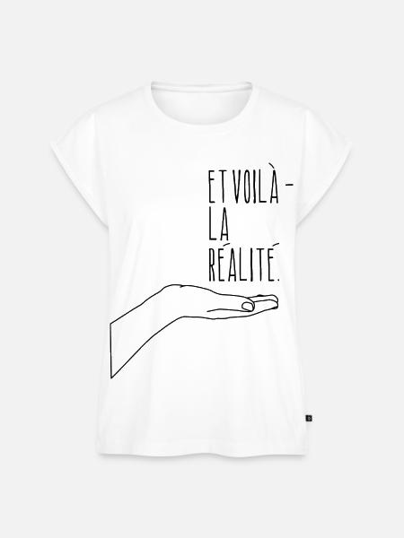 Et voilà - la réalité. - Frauen Premium Bio Top - Weiß