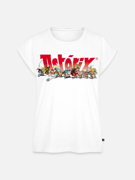 Asterix & Obelix Rennstart - Frauen Premium Bio Top - Weiß