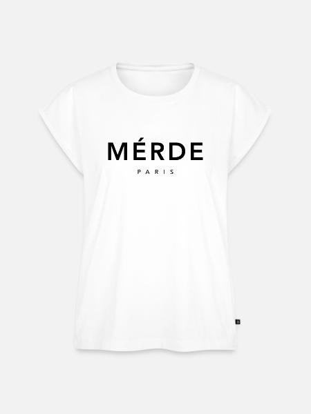 Merde Paris - Frauen Premium Bio Top - Weiß