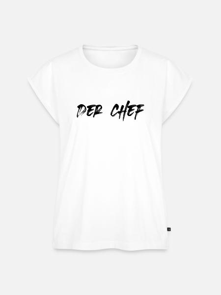 Der Chef - Frauen Premium Bio Top - Weiß