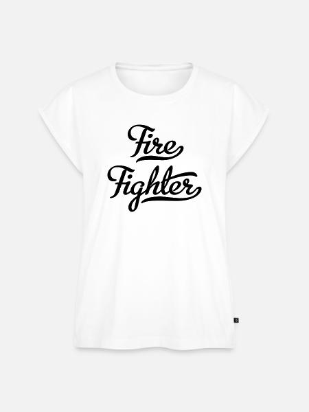 Feuerwehrmann - Frauen Premium Bio Top - Weiß