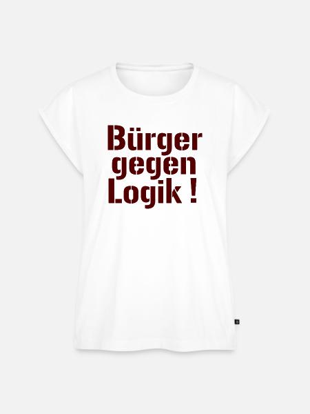 Bürger gegen Logik - Frauen Premium Bio Top - Weiß