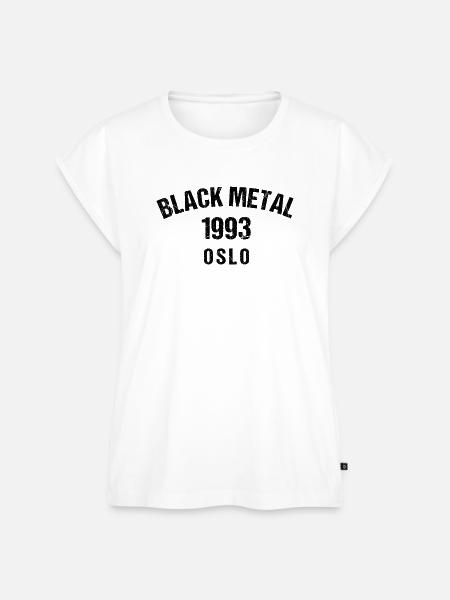 Black Metal 1993 Oslo - Frauen Premium Bio Top - Weiß