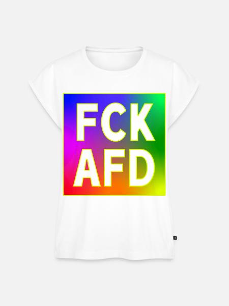 FCK AFD - Frauen Premium Bio Top - Weiß