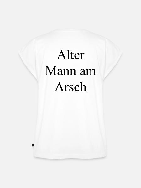 Alter Mann am Arsch - Frauen Premium Bio Top - Weiß