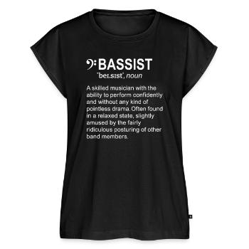 Bassist Definition English - Frauen Premium Bio Top - Schwarz - Vorne - AI Model Female 172 light (172cm)