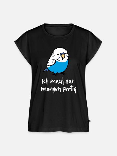 schlafenderwelliweiss - Frauen Premium Bio Top - Schwarz