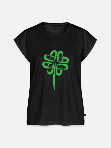 Kleeblatt Symbol Keltische Symbole - Frauen Premium Bio Top - Schwarz