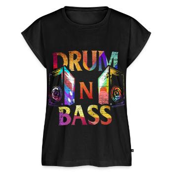 Elektrisierender Bass Dschungelrave - Frauen Premium Bio Top - Schwarz - Vorne - AI Model Female 172 light (172cm)