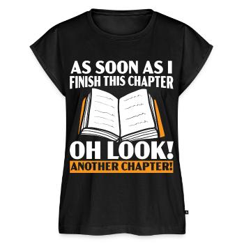 Wild auf Lesen Bücher lesen Buch lesen - Frauen Premium Bio Top - Schwarz - Vorne - AI Model Female 172 light (172cm)