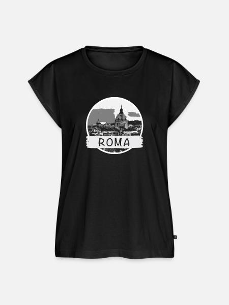 Roma City - Frauen Premium Bio Top - Schwarz