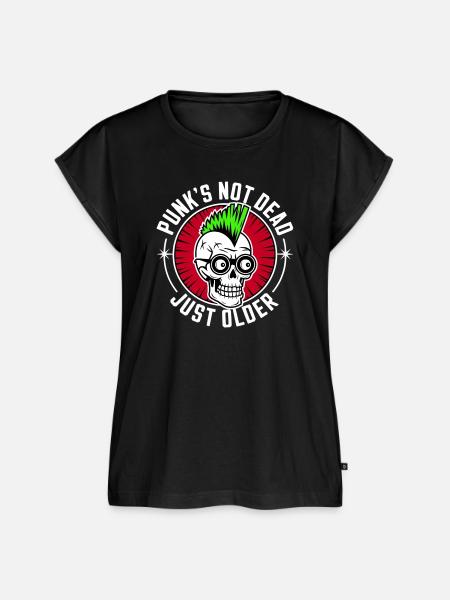 Punk's not dead just older - Frauen Premium Bio Top - Schwarz