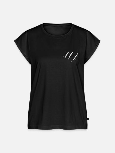 White Lines - Frauen Premium Bio Top - Schwarz