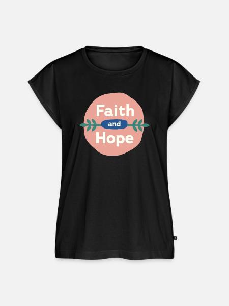 Faith & Hope - Frauen Premium Bio Top - Schwarz