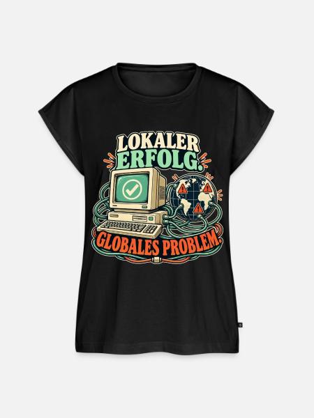 Lokal erfolgreich - Frauen Premium Bio Top - Schwarz