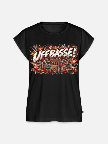 Uffbasse! Feuerwerk - Frauen Premium Bio Top - Schwarz