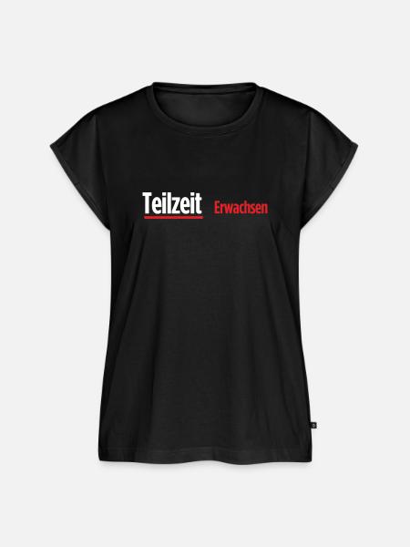 Teilzeit Erwachsen - Frauen Premium Bio Top - Schwarz