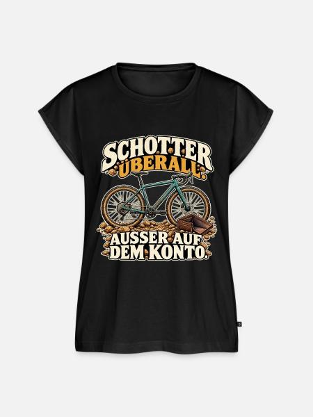 Schotter ohne Guthaben - Frauen Premium Bio Top - Schwarz