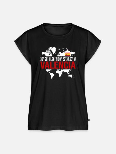 Valencia - Frauen Premium Bio Top - Schwarz