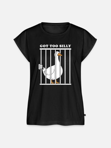 Goose Funny Graphic - Frauen Premium Bio Top - Schwarz