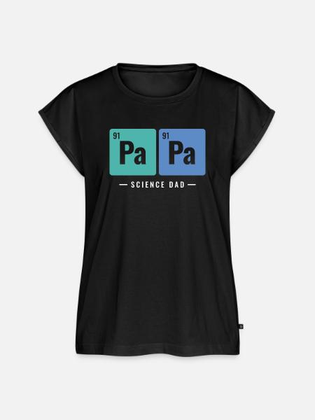 Papa Periodensystem Elemente Wissenschaft Papa - Frauen Premium Bio Top - Schwarz