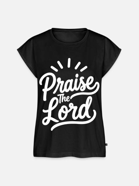 Preiset den Herrn Psalm 150,6 - Frauen Premium Bio Top - Schwarz