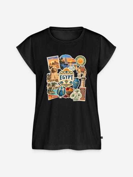 Ägypten Reisesticker - Frauen Premium Bio Top - Schwarz