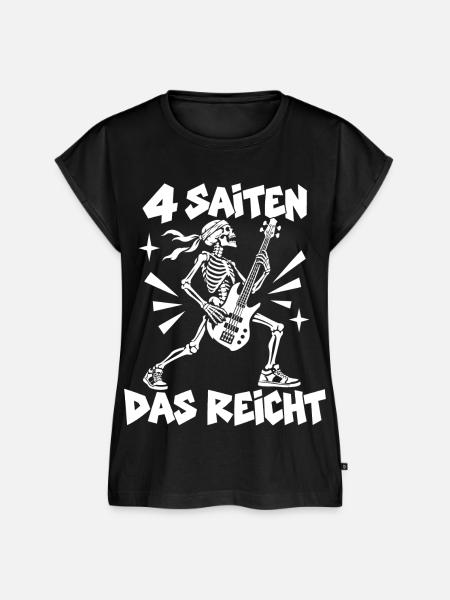 Vier Saiten reichen - Frauen Premium Bio Top - Schwarz