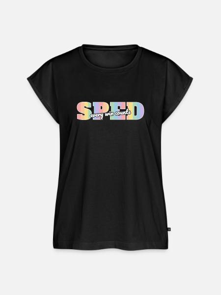 SPED Jeder Sieg zählt - Frauen Premium Bio Top - Schwarz