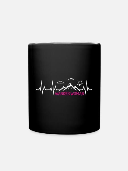 Wander Woman Wanderwoman - Tasse einfarbig - Schwarz