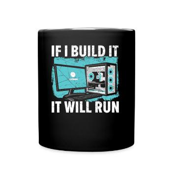 Sie haben den Link angeklickt, oder? - Tasse einfarbig - Schwarz - Vorne