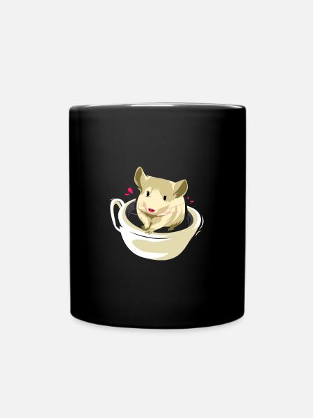 Munteres Chinchilla Andenbewohner - Tasse einfarbig - Schwarz