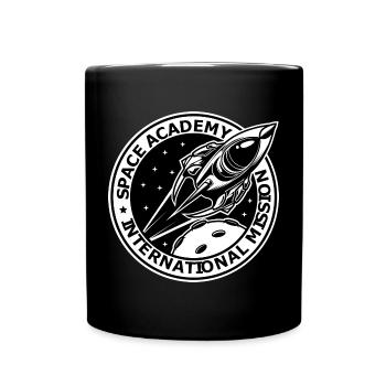 Space Academy International Vintage - Tasse einfarbig - Schwarz - Vorne