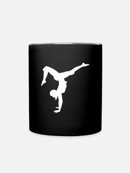 Gymnastik Tanz - Tasse einfarbig - Schwarz