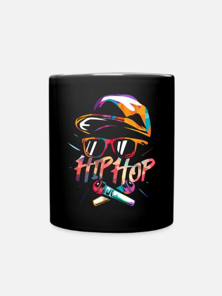 Bassgewaltiger Rapper Beatbattle - Tasse einfarbig - Schwarz