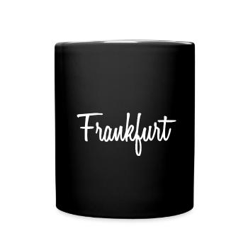 Frankfurt - Tasse einfarbig - Schwarz - Vorne
