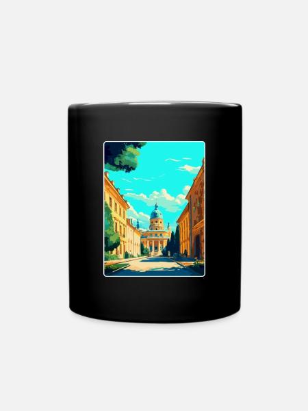 Potsdam Deutschland Vintage Reiseplakat Souvenir WPA - Tasse einfarbig - Schwarz