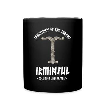 Irminsul - Säule der Welt - Tasse einfarbig - Schwarz - Vorne