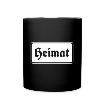 Heimat - Tasse einfarbig - Schwarz - Vorne