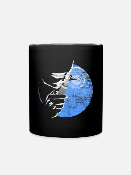 Sorgsamer HNO-Arzt Klinikalltag - Tasse einfarbig - Schwarz