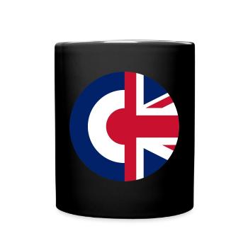 Britische Mods - Tasse einfarbig - Schwarz - Vorne