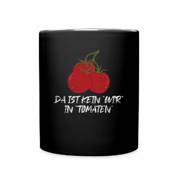 Sonnengereifte Kirschtomate Hochbeet - Tasse einfarbig - Schwarz - Vorne