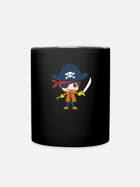 Pirat - Tasse einfarbig - Schwarz