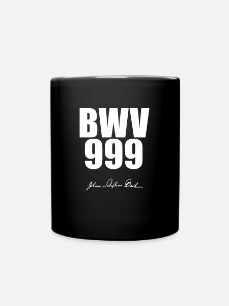 Bach Johann Sebastian - Tasse einfarbig - Schwarz
