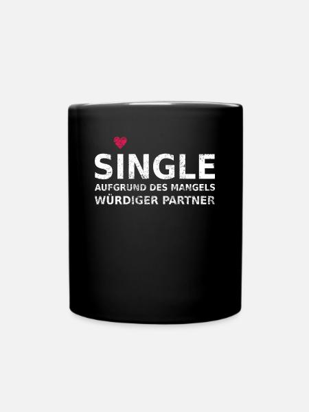 Single - Tasse einfarbig - Schwarz