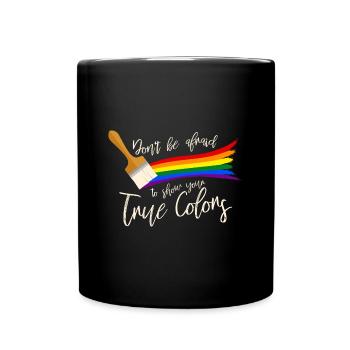 Gay Pride - Tasse einfarbig - Schwarz - Vorne