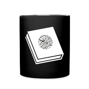 Koran Moslem Moslemisch Islam Islamisch - Tasse einfarbig - Schwarz - Vorne