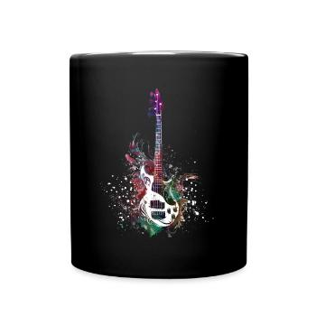 Musik Bassgitarre - Tasse einfarbig - Schwarz - Vorne