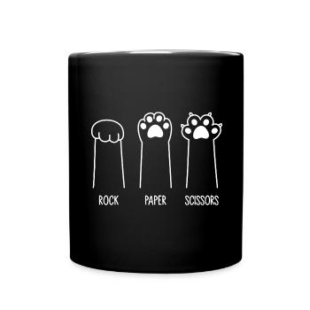 Roche Papier Ciseaux - Mug uni - noir - Devant